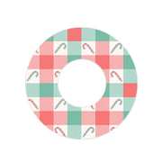 Peelz Peppermint Plaid Freestyle Libre 2 Patch Tape - Pump Peelz Patch Medical Tape