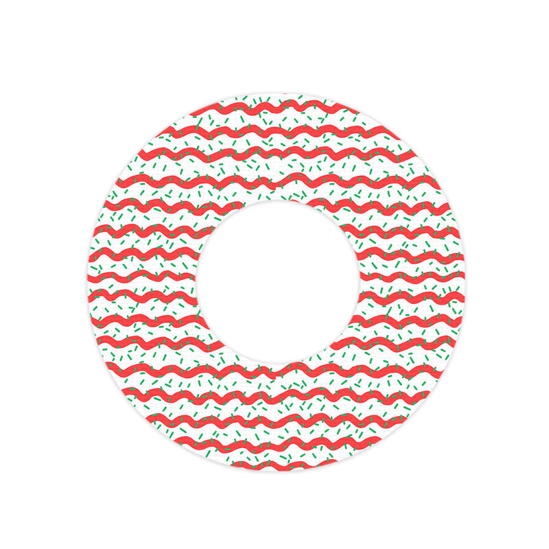 Peelz Christmas Icing Freestyle Libre 2 Patch Tape - Pump Peelz Patch Medical Tape