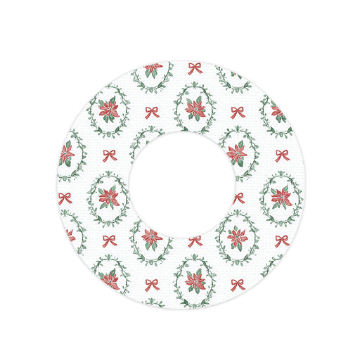 Peelz Poinsettia Parade Freestyle Libre 2 Patch Tape - Pump Peelz Patch Medical Tape