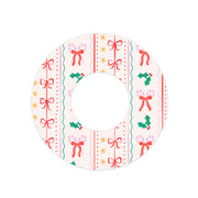 Peelz Holly Jolly Ribbon Freestyle Libre 2 Patch Tape - Pump Peelz Patch Medical Tape