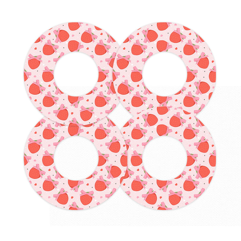 Peelz Strawberry Kisses Freestyle Libre 2 Patch Tape - Pump Peelz Patch Medical Tape