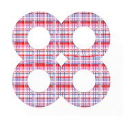 Peelz Party Plaid Freestyle Libre 2 Patch Tape - Pump Peelz Patch Medical Tape