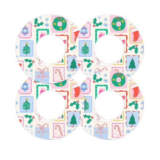 Peelz Holiday Greetings Freestyle Libre 2 Patch Tape - Pump Peelz Patch Medical Tape