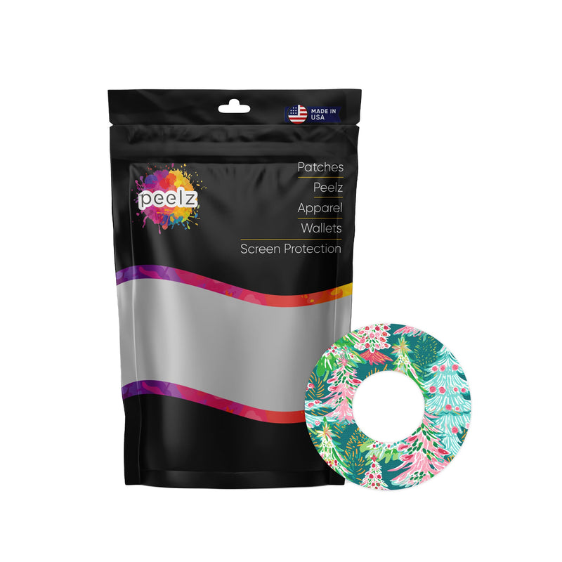 Peelz Festive Forest Freestyle Libre 2 Patch Tape - Pump Peelz Patch Medical Tape
