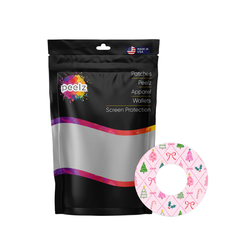 Peelz Coquette Christmas Freestyle Libre 2 Patch Tape - Pump Peelz Patch Medical Tape