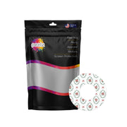 Peelz Poinsettia Parade Freestyle Libre 2 Patch Tape - Pump Peelz Patch Medical Tape