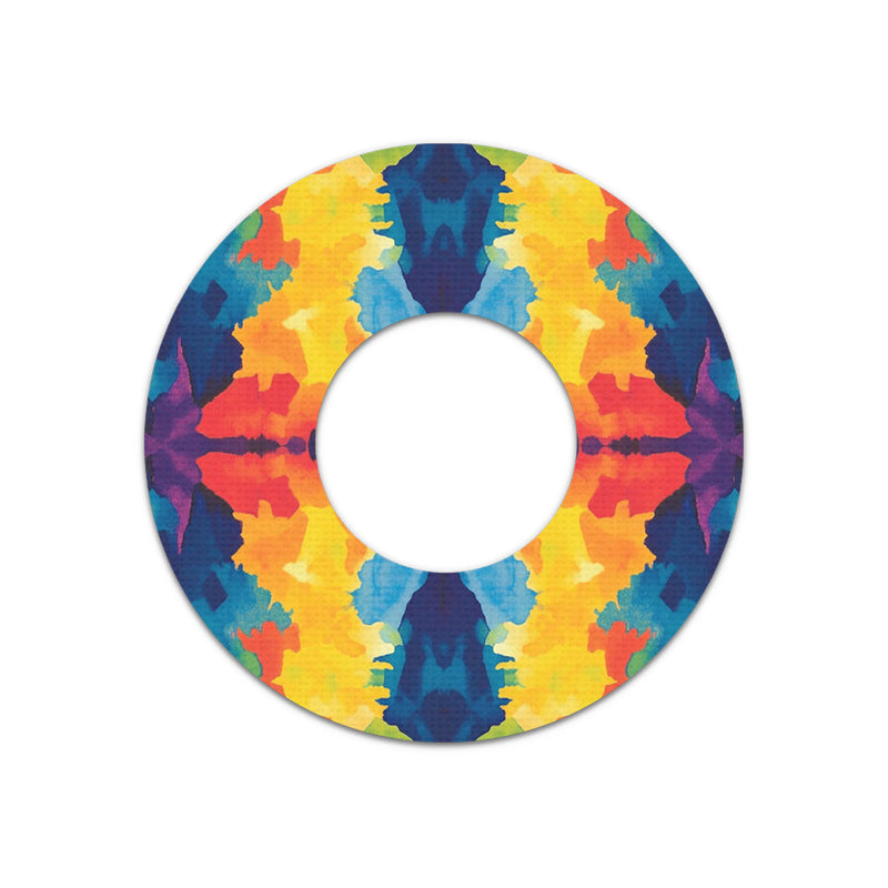 Peelz Bright Tie Dye Freestyle Libre 2 Patch Tape - Pump Peelz Patch Medical Tape