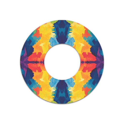 Peelz Bright Tie Dye Freestyle Libre 2 Patch Tape - Pump Peelz Patch Medical Tape