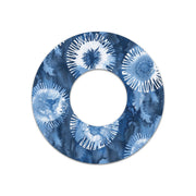 Peelz Monochrome Blue Tie Dye Freestyle Libre 2 Patch Tape - Pump Peelz Patch Medical Tape