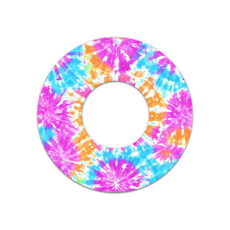Peelz Neon Tie Dye Freestyle Libre 2 Patch Tape - Pump Peelz Patch Medical Tape