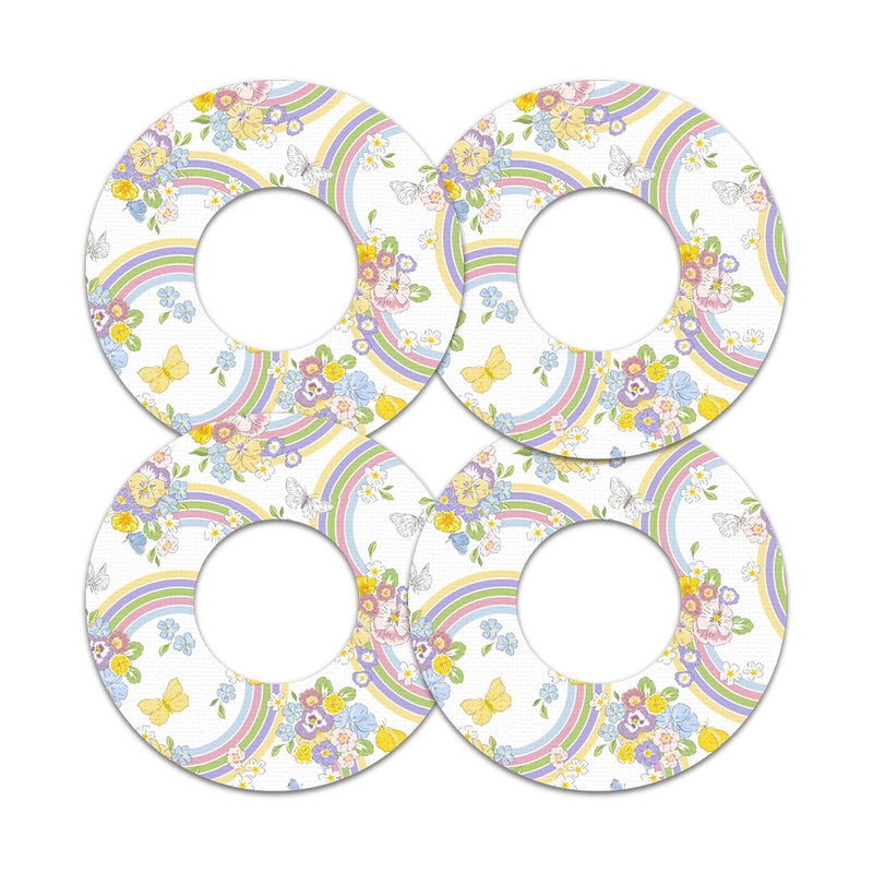 Peelz Rainbow Blooms Freestyle Libre 2 Patch Tape - Pump Peelz Patch Medical Tape