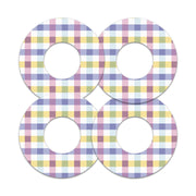 Peelz Spring Plaid Freestyle Libre 2 Patch Tape - Pump Peelz Patch Medical Tape
