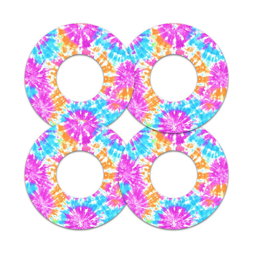 Peelz Neon Tie Dye Freestyle Libre 2 Patch Tape - Pump Peelz Patch Medical Tape