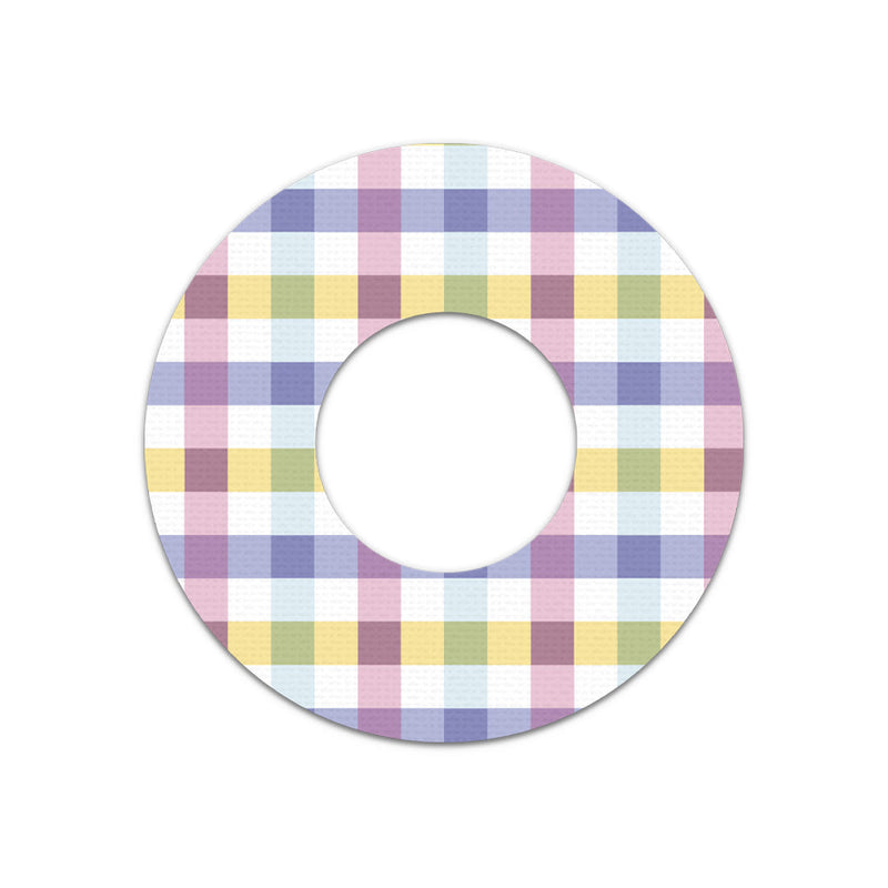 Peelz Spring Plaid Freestyle Libre 2 Patch Tape - Pump Peelz Patch Medical Tape