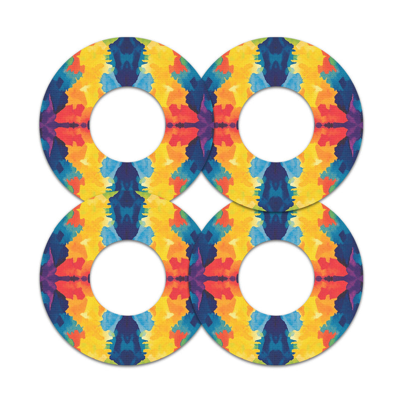 Peelz Bright Tie Dye Freestyle Libre 2 Patch Tape - Pump Peelz Patch Medical Tape