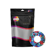 Peelz Crimson Blooms Freestyle Libre 2 Patch Tape - Pump Peelz Patch Medical Tape