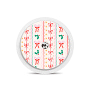 Peelz Holly Jolly Ribbon Freestyle Libre 2 Sticker - Pump Peelz Peelz/Stickers