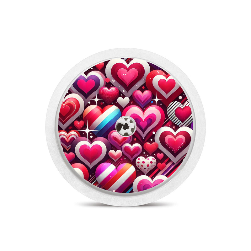 Peelz Sparkly Hearts Freestyle Libre 2 Peelz/Stickers