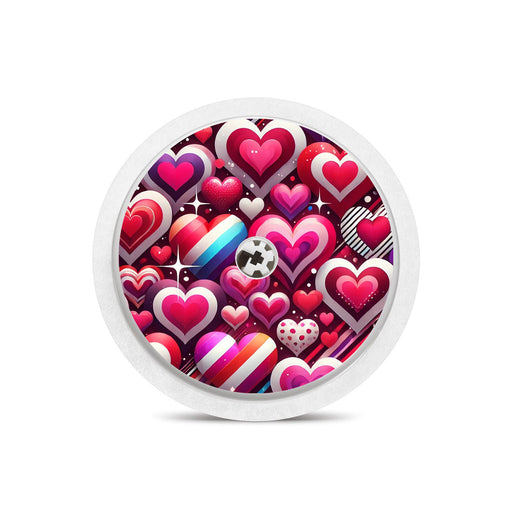 Peelz Sparkly Hearts Freestyle Libre 2 Peelz/Stickers