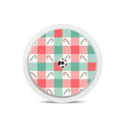 Peelz Peppermint Plaid Freestyle Libre 2 Sticker - Pump Peelz Peelz/Stickers