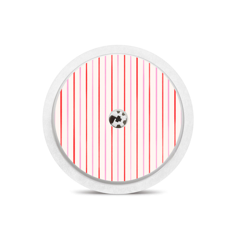 Peelz Peppermint Stripes Freestyle Libre 2 Sticker - Pump Peelz Peelz/Stickers