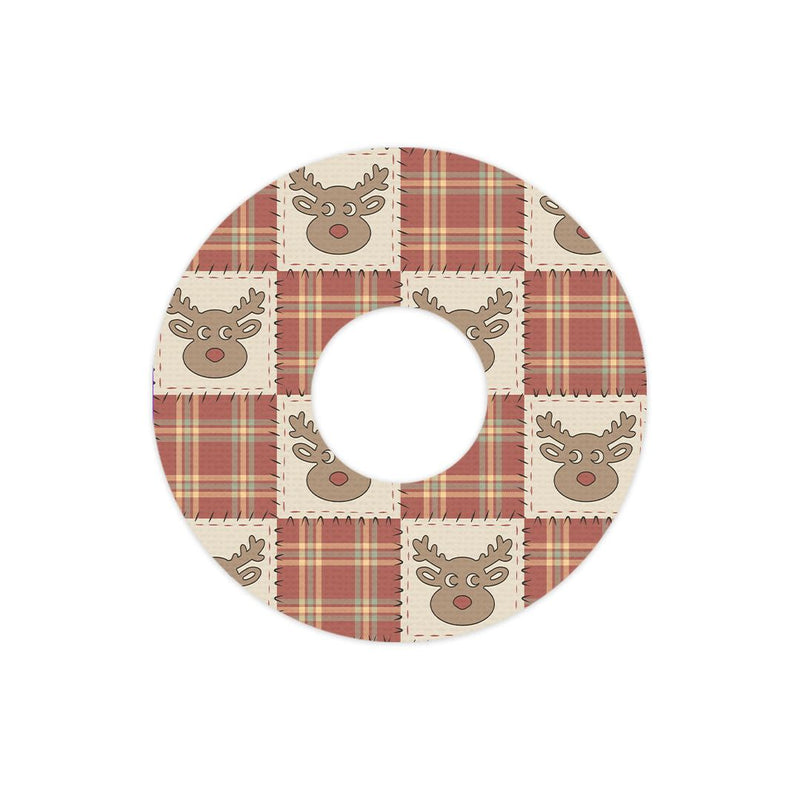 Peelz Rustic Reindeer FreeStyle Libre 3 Plus & Lingo  Patch Tape - Pump Peelz Patch Medical Tape