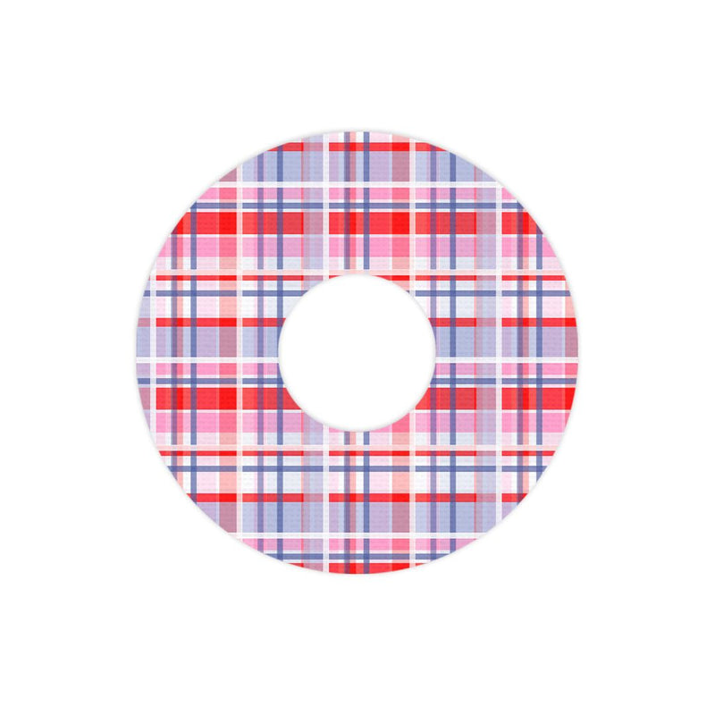 Peelz Party Plaid FreeStyle Libre 3 Plus & Lingo  Patch Tape - Pump Peelz Patch Medical Tape