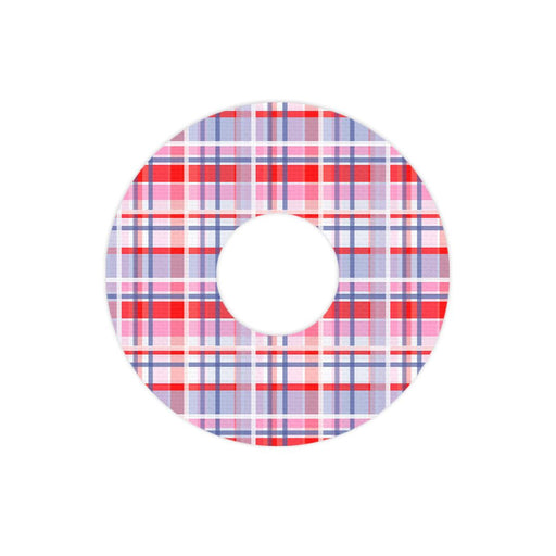 Peelz Party Plaid FreeStyle Libre 3 Plus & Lingo  Patch Tape - Pump Peelz Patch Medical Tape