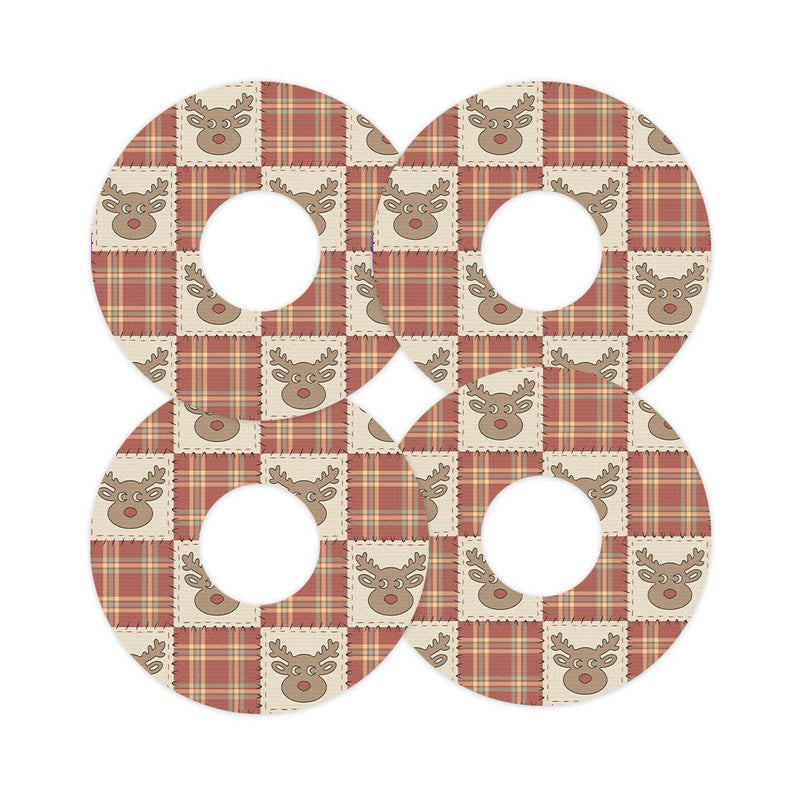 Peelz Rustic Reindeer FreeStyle Libre 3 Plus & Lingo  Patch Tape - Pump Peelz Patch Medical Tape