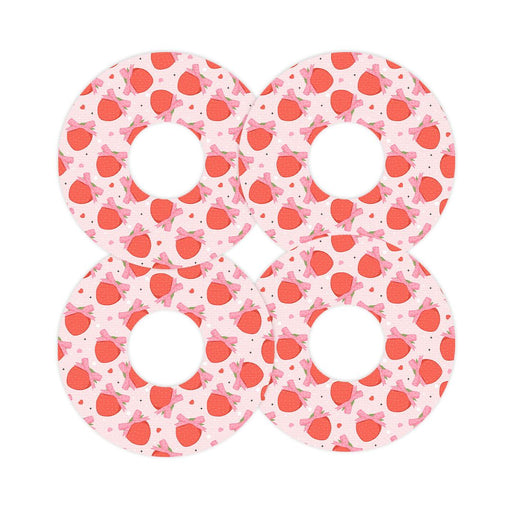 Peelz Strawberry Kisses FreeStyle Libre 3 Plus & Lingo  Patch Tape - Pump Peelz Patch Medical Tape