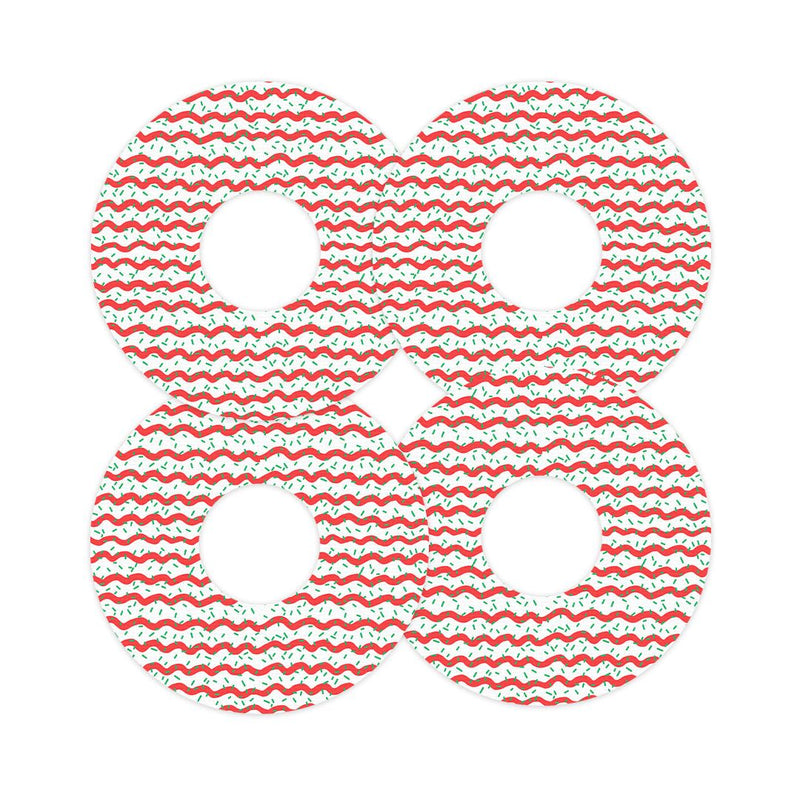 Peelz Christmas Icing FreeStyle Libre 3 Plus & Lingo  Patch Tape - Pump Peelz Patch Medical Tape