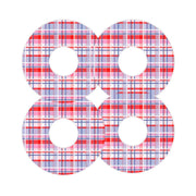 Peelz Party Plaid FreeStyle Libre 3 Plus & Lingo  Patch Tape - Pump Peelz Patch Medical Tape