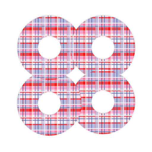 Peelz Party Plaid FreeStyle Libre 3 Plus & Lingo  Patch Tape - Pump Peelz Patch Medical Tape