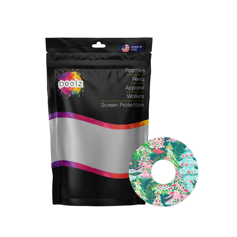 Peelz Festive Forest FreeStyle Libre 3 Plus & Lingo  Patch Tape - Pump Peelz Patch Medical Tape