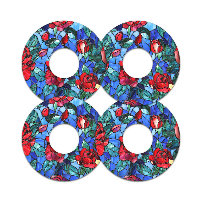 Peelz Crimson Blooms Patch Tape Designed for the FreeStyle Libre 3 Plus & Lingo Patch Medical Tape