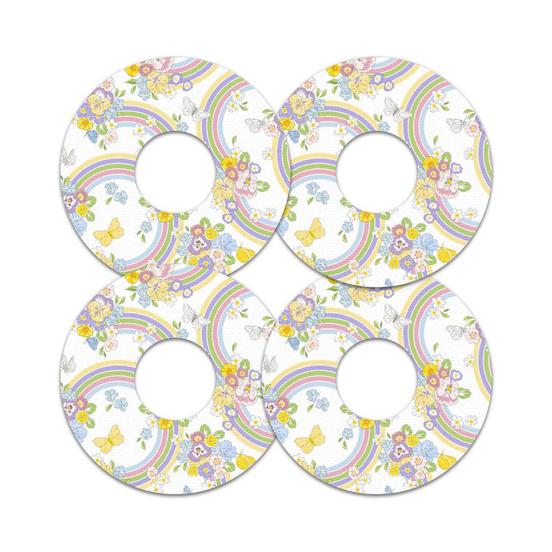 Peelz Rainbow Blooms FreeStyle Libre 3 Plus & Lingo  Patch Tape - Pump Peelz Patch Medical Tape