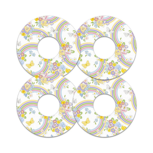 Peelz Rainbow Blooms FreeStyle Libre 3 Plus & Lingo  Patch Tape - Pump Peelz Patch Medical Tape