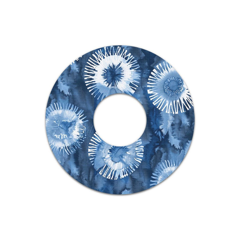 Peelz Monochrome Blue Tie Dye FreeStyle Libre 3 Plus & Lingo  Patch Tape - Pump Peelz Patch Medical Tape