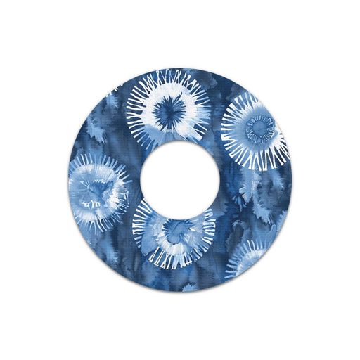 Peelz Monochrome Blue Tie Dye FreeStyle Libre 3 Plus & Lingo  Patch Tape - Pump Peelz Patch Medical Tape