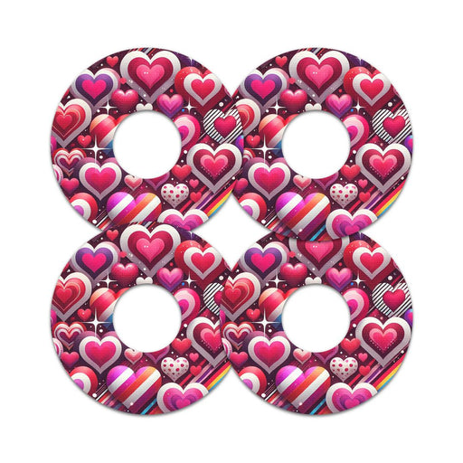 Peelz Sparkly Hearts FreeStyle Libre 3 Plus & Lingo  Patch Tape - Pump Peelz Patch Medical Tape