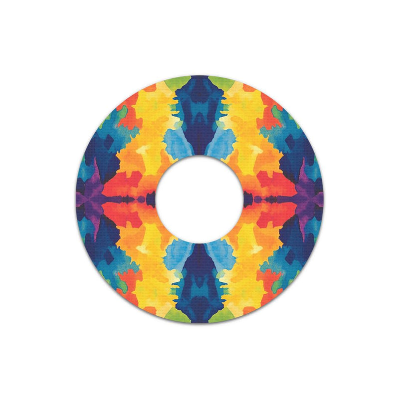 Peelz Bright Tie Dye FreeStyle Libre 3 Plus & Lingo  Patch Tape - Pump Peelz Patch Medical Tape