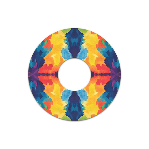 Peelz Bright Tie Dye FreeStyle Libre 3 Plus & Lingo  Patch Tape - Pump Peelz Patch Medical Tape