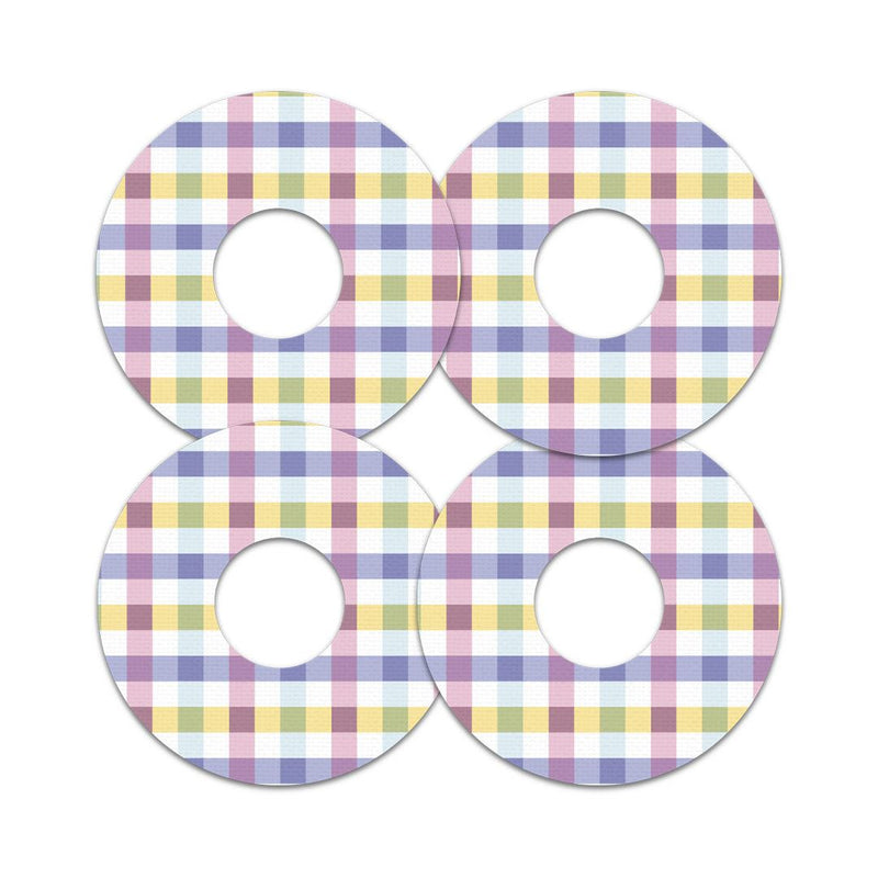 Peelz Spring Plaid Patch Tape Designed for the FreeStyle Libre 3 Plus & Lingo Patch Medical Tape