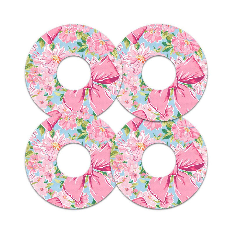 Peelz Blossom Bows FreeStyle Libre 3 Plus & Lingo  Patch Tape - Pump Peelz Patch Medical Tape
