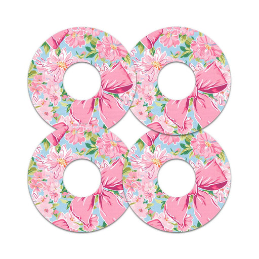 Peelz Blossom Bows FreeStyle Libre 3 Plus & Lingo  Patch Tape - Pump Peelz Patch Medical Tape