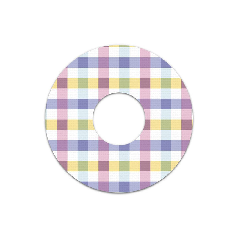 Peelz Spring Plaid Patch Tape Designed for the FreeStyle Libre 3 Plus & Lingo Patch Medical Tape