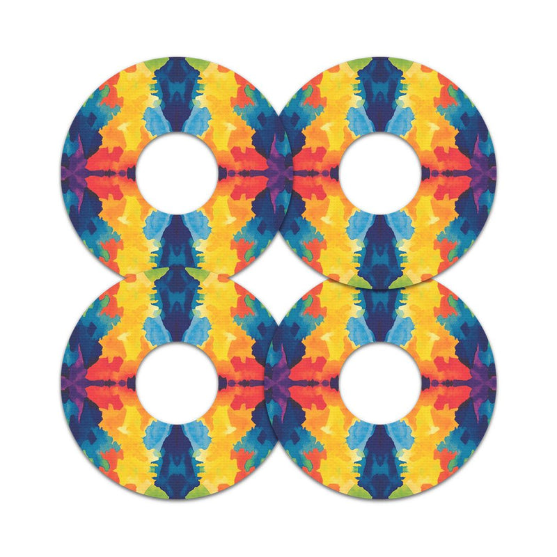 Peelz Bright Tie Dye FreeStyle Libre 3 Plus & Lingo  Patch Tape - Pump Peelz Patch Medical Tape