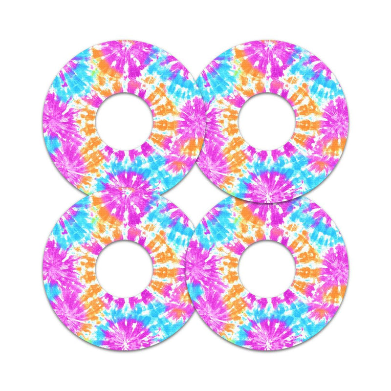Peelz Neon Tie Dye FreeStyle Libre 3 Plus & Lingo  Patch Tape - Pump Peelz Patch Medical Tape