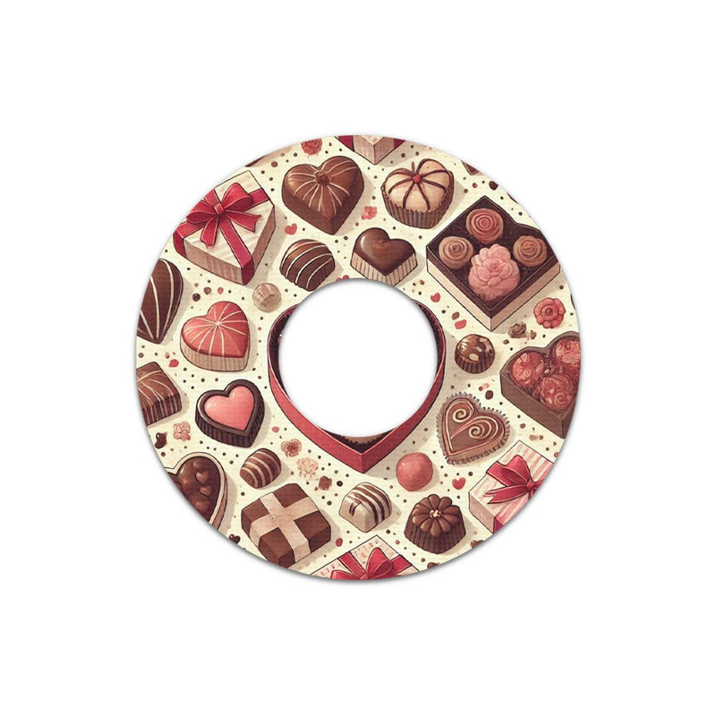 Peelz Chocolate Love FreeStyle Libre 3 Plus & Lingo  Patch Tape - Pump Peelz Patch Medical Tape