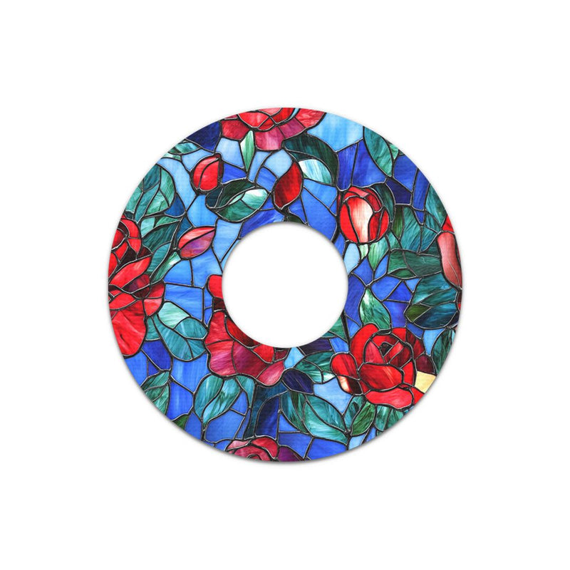Peelz Crimson Blooms Patch Tape Designed for the FreeStyle Libre 3 Plus & Lingo Patch Medical Tape